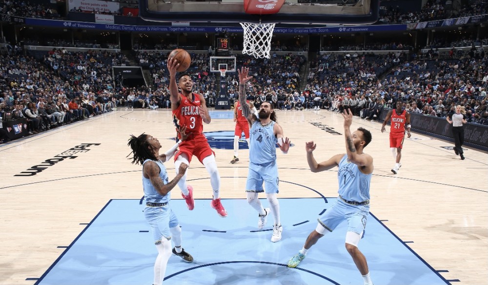  莫兰特空切暴扣引领灰熊战胜鹈鹕巩固西部第三