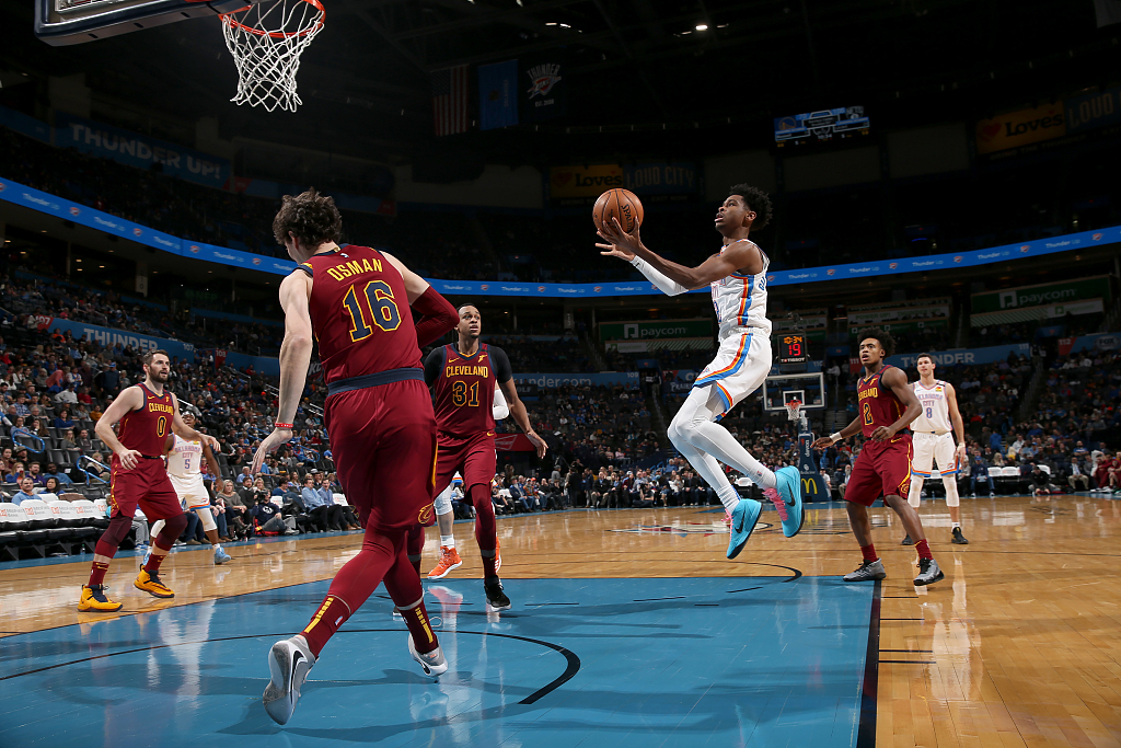  亚历山大高效发挥雷霆客场击败爵士止连败